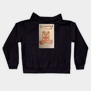 Get Well Soon Teddy Bear Kids Hoodie